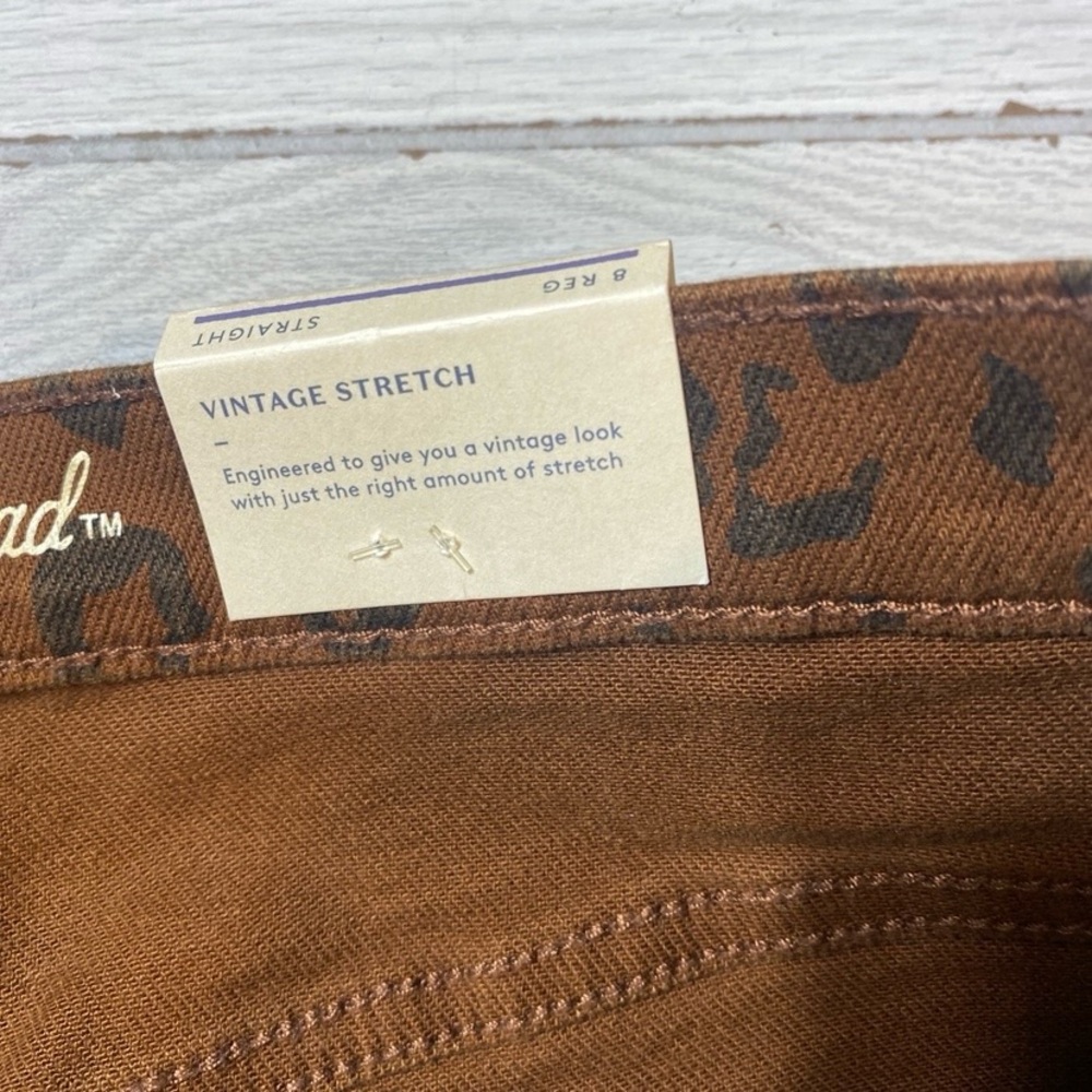 Universal Thread Jeans Womens 8 Strait Stretch Leopard Slim Hip NWT! - Picture 10 of 11
